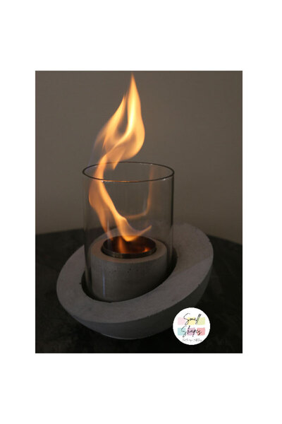 Small Shapes STİLL FLAME MASA ÜSTÜ ŞÖMİNE ATEŞ ÇUKURU BACASIZ ŞÖMİNE 500ML ( ...