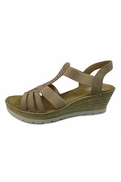 Rieker Plateau Sandalen ’für Damen In Rot’