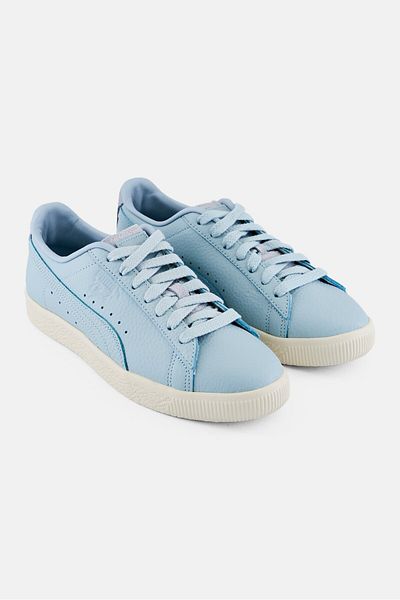 Puma Men Clyde Premium Lace Up Outdoor Shoes, Sky Blue