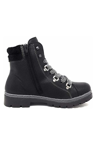 Rieker Schnür-stiefeletten ’für Damen In Schwarz’