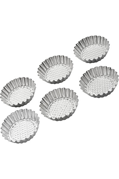 Pedrini S.STEEL PASTRY MOULDS,SET 0F 6PCS