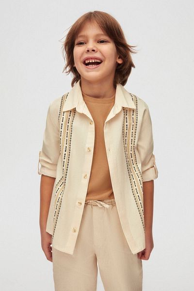 HAUSEkids 4-8 Years Peridote Cool Boy's 3-Piece Set-Cream