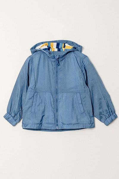 HAUSEkids 1-5 Years Line Cool Design Water Repellent Boy's Raincoat -Blue-
