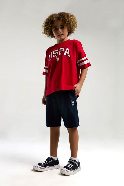 U.S. Polo Assn. 4-15 Years Old Licensed Us Polo Assn Boy's Suit-Red