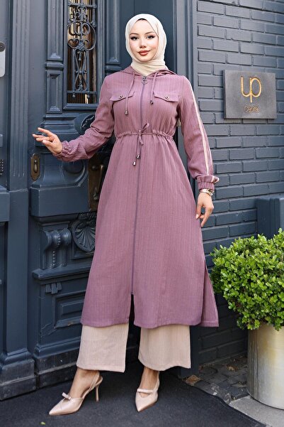 Modamihram Σετ με κουκούλα με κορδόνια στη μέση Dusty Rose 19241