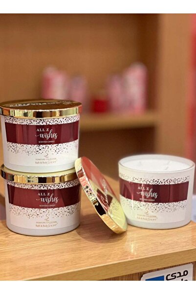 bath body Scent شمعة معطرة All Z Wishes بوزن 320 جرام