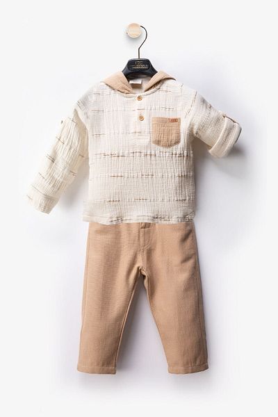 HAUSEkids 2-6 Years Cotto Prodo Boy Suit-Latte