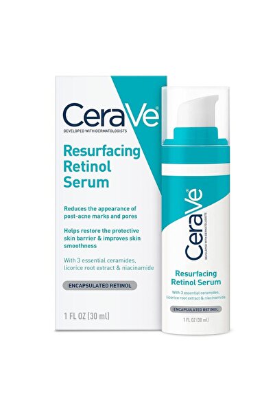 CeraVe Resurfacing Retinol Serum – 1 oz | Brightening & Pore-Refining Serum w...