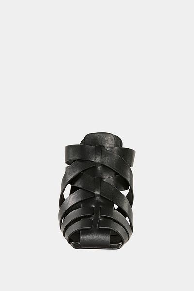 Katy Perry The Puebla Fisherman Mule Women's Black Strappy Heeled Slippers