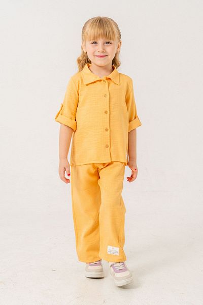 HAUSEkids 2-9 Years Cotto Smile Girl's Suit-Orange