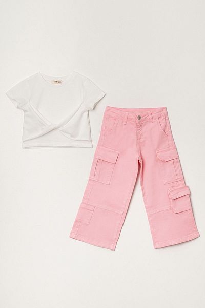 HAUSEkids 3-8 Years Los Angeles Girl's Pants Suit-Ecru