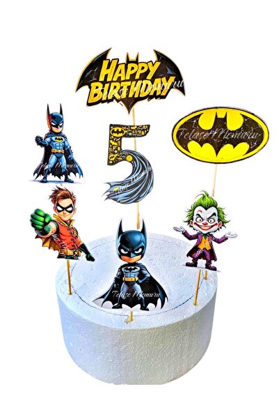 telaşe memuru 5 Yaş Batman Doğum Günü Pasta Süsü - Batman (Yarasa Adam) Pasta...
