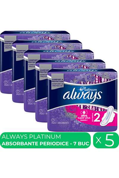 Always Platinum Super, 5 pachete x 7 buc