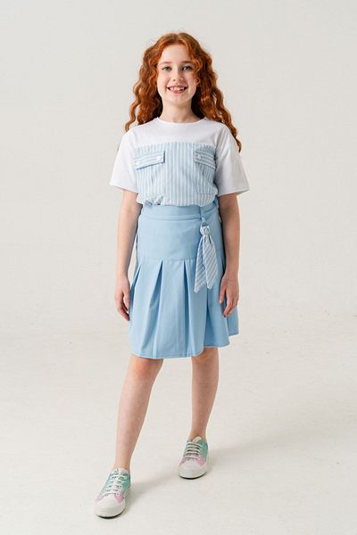 HAUSEkids 4-15 Years Line Fashio Girl's Suit-Blue