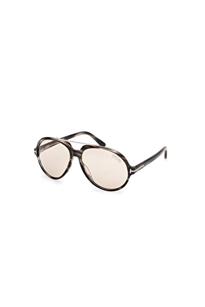 Tom Ford TF121056E Unisex Güneş Gözlüğü Kırçıllı Kemik Çerçeve Şeffaf Lens UV400