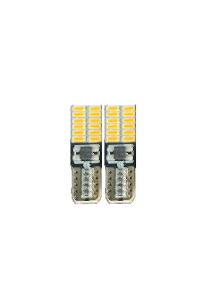 TEKNOPARTS T10 W5W 6+6 AMBER TURUNCU 12V CANBUS PARK LED