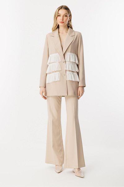 Ghisa Jacket Beige Striped