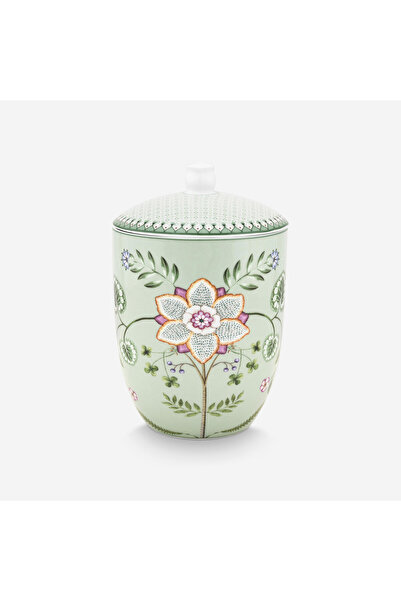 Pip Studio Lily & Lotus Yeşil Porselen Saklama Kabı 1500 Ml