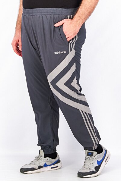 adidas Men Regular Fit Brand Logo Pants, Grey