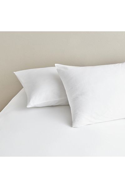 Gön Ev Tekstili White Bed Sheet Plain 180X280 cm 240X280 cm and Pillowcase