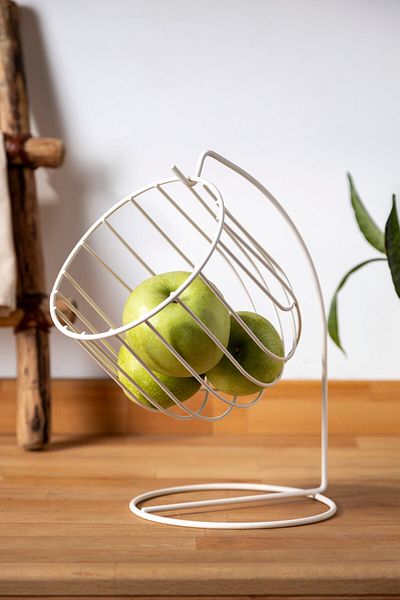 FH finehome Melly Wire Φρουτοθήκη Λευκή
