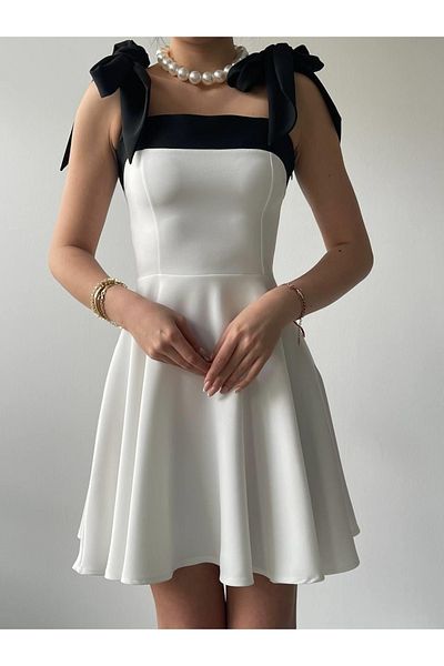 modaserdem Φόρεμα Cloche Shoulder Bow