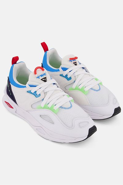 Puma Men Lace Up TRC Blaze Tech Sports Shoes, White