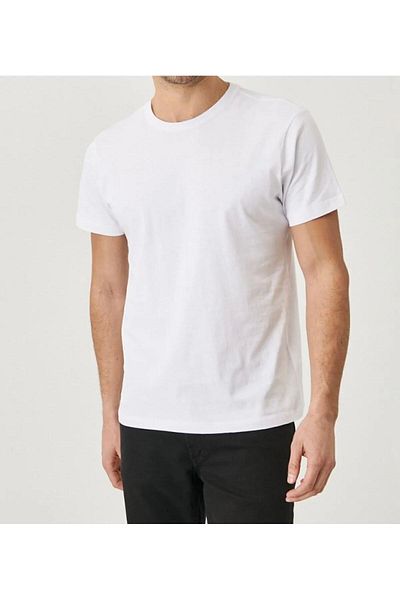 Mikro Тениска Slim Fit с кръгло деколте, 100% памук