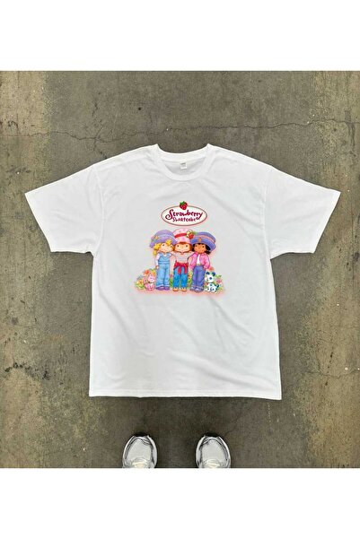 donamod Çilek kız Baskılı T-shirt