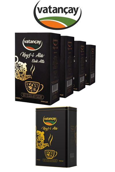 Vatan çay Keyfi Ala May Tea 4 kg Box 1 kg Tin