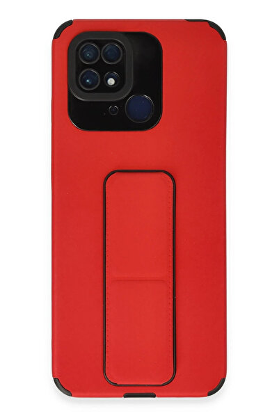 NewFace Xiaomi Redmi 10C Case Mega Stand Silicone - Red 1491515709
