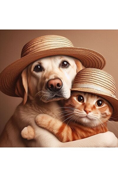 AKTEZ-EL قبعة فيدورا مريحة للقطط والكلاب (2 قطعة)