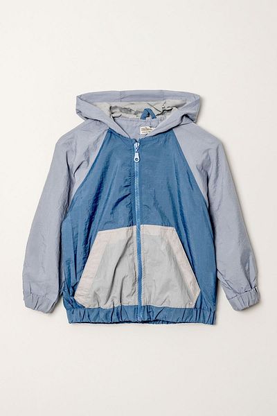 HAUSEkids 5-10 Years Cool Design Boy's Water Repellent Raincoat -Modern Blue-