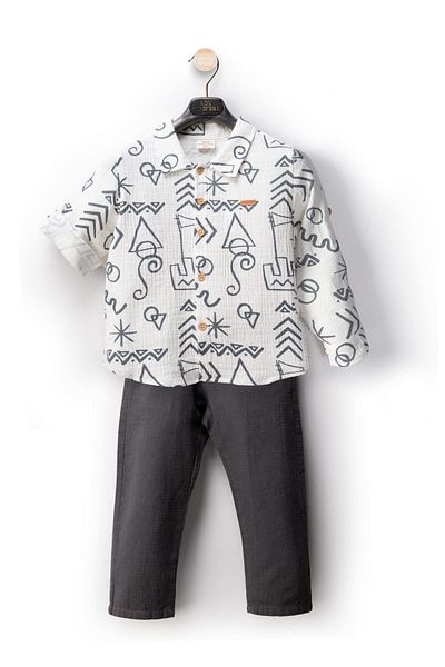 HAUSEkids 2-10 Years Egypt Cool Boy's Suit-Anthracite