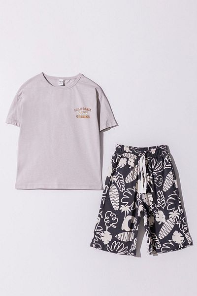 HAUSEkids 6-13 Years Old California Summer Boy's Suit-Stone