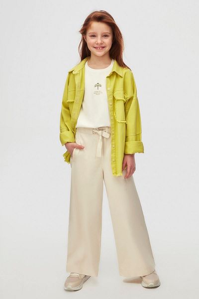 HAUSEkids 8-14 Years Miami Camellia Girl's 3 Piece Set-Acid Green