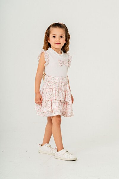 HAUSEkids 2-9 Years Old Violet Bloom Girl's Suit-Powder