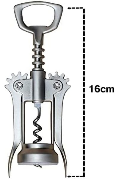 IKEA Idealisk silver corkscrew with bottle opener