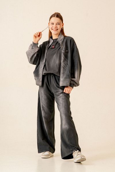 HAUSEkids 9-15 Years Premium Colorce Paris Girl's Suit-Anthracite