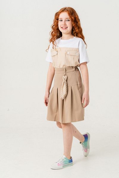 HAUSEkids 4-15 Years Line Fashio Girl's Suit-Latte