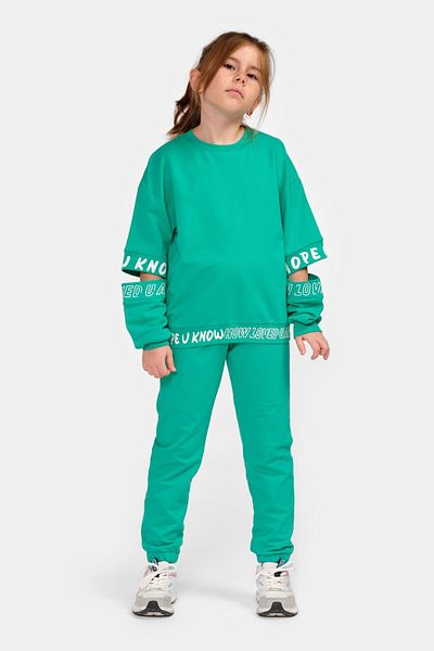 HAUSEkids 9-12 Years All Star Style Girls Seasonal Suit -Benetton Green-