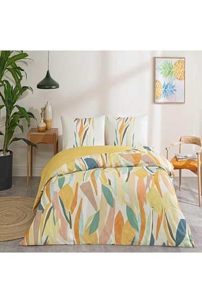 STOREMAX Ezg Cotton Joey Duvet Cover Set Orange Double Ezsnshop 1065757