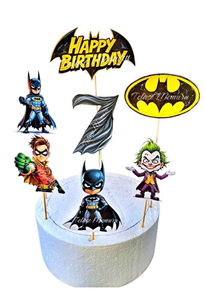 telaşe memuru 7 Year Old Batman Birthday Cake Topper - Batman (Bat Man) Cake ...