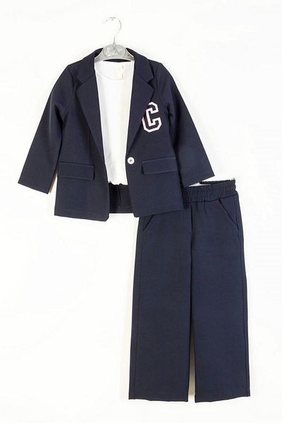 HAUSEkids 4-9 Years Premium Cormany Classic Girl Suit-Navy Blue
