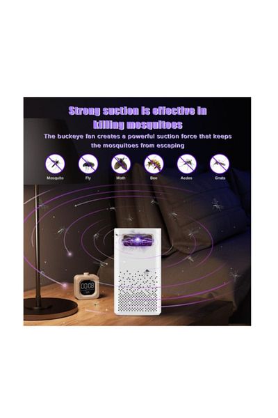 Mosquito مصباح USB لقتل الحشرات - مصيدة حشرات داخلية مع ضوء LED بالأشعة فوق البنفسجية
