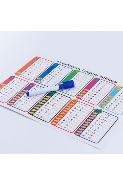 Bimotif A4 Multiplication Table with Pen (2 Sheets)