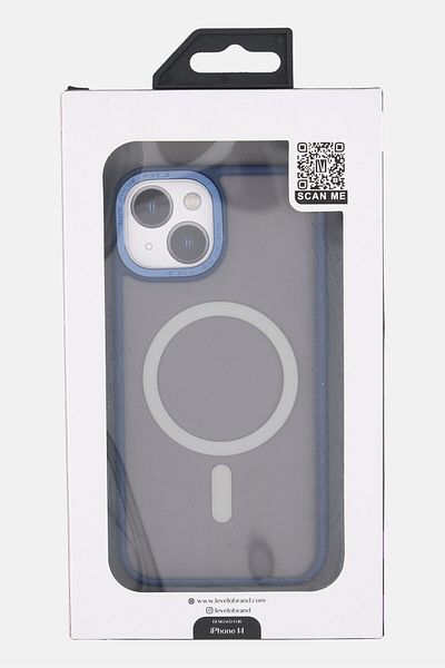 Levelo iPhone 14 Kayo Magsafe Matte Phone Case , Grey/Navy