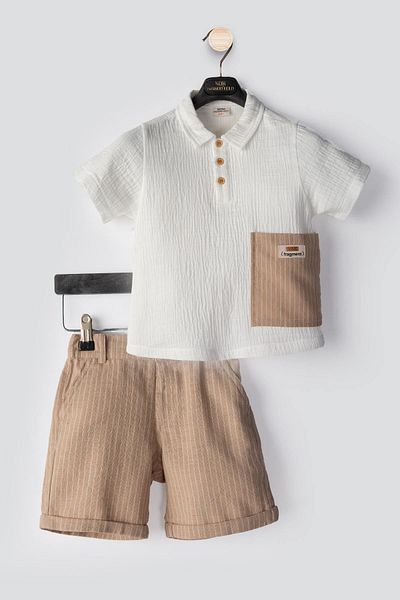 HAUSEkids 2-10 Years Fashion Line Boy's Suit-Ecru