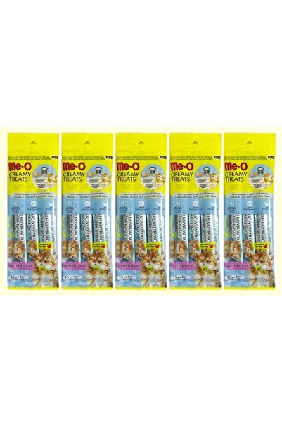 me-o Kitten Tavuk Etli & Ciğerli & Keçi Sütlü Ödül Maması Stick (15 Gr x 4) 5...