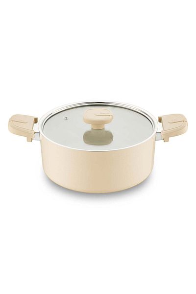 Jumbo Swiss Crystal Dark Cream 7 Piece Cookware Set